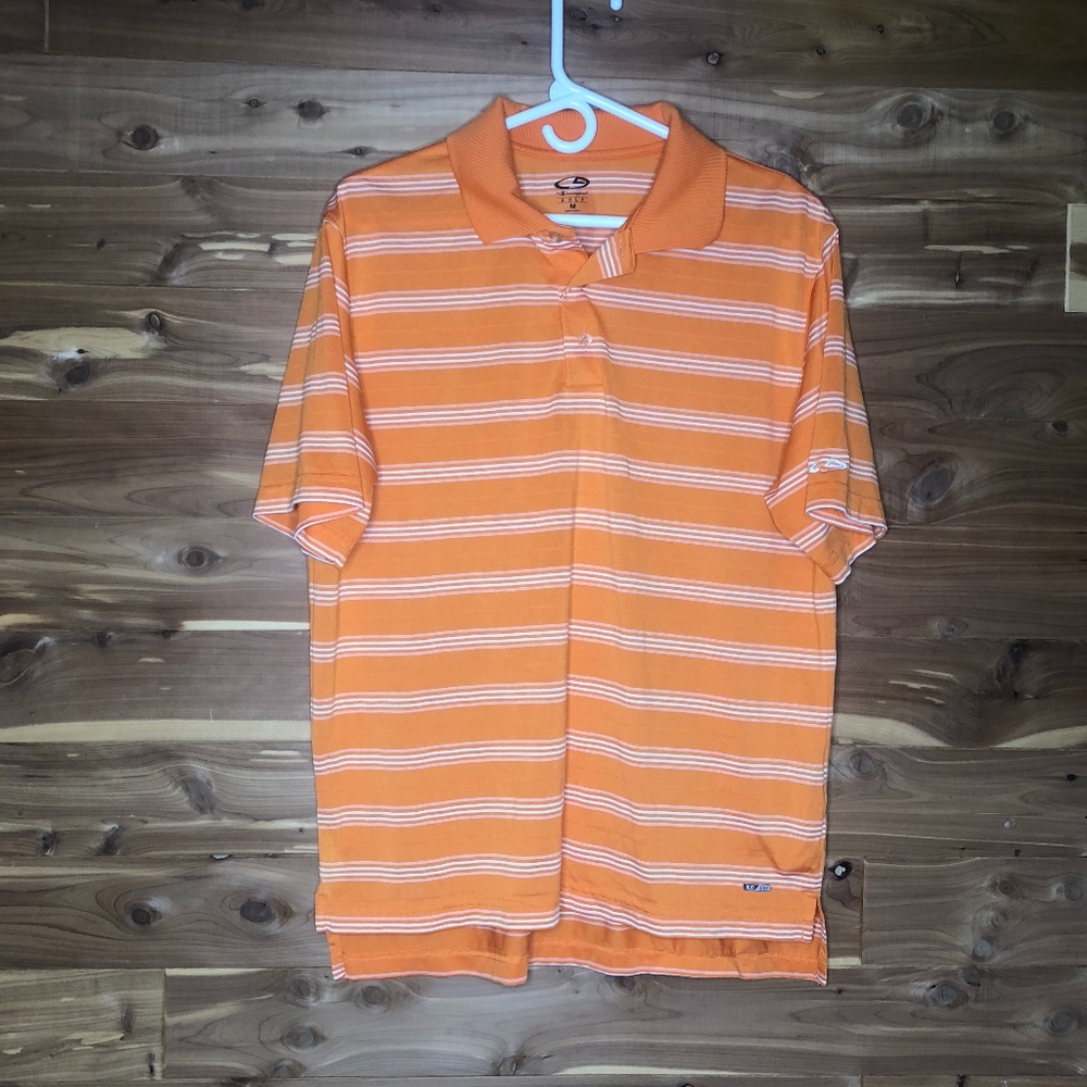 Champion Stripped Polo Orange M